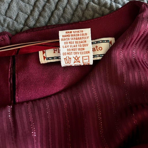 One Loved Babe burgundy dress maroon L - Picture 6 of 10